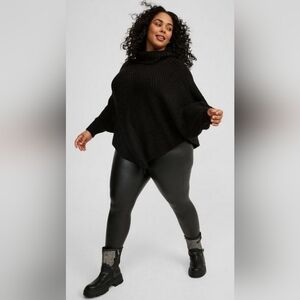 NWT Torrid Chunky Ribbed Ponch Sweater, Sz 3/4